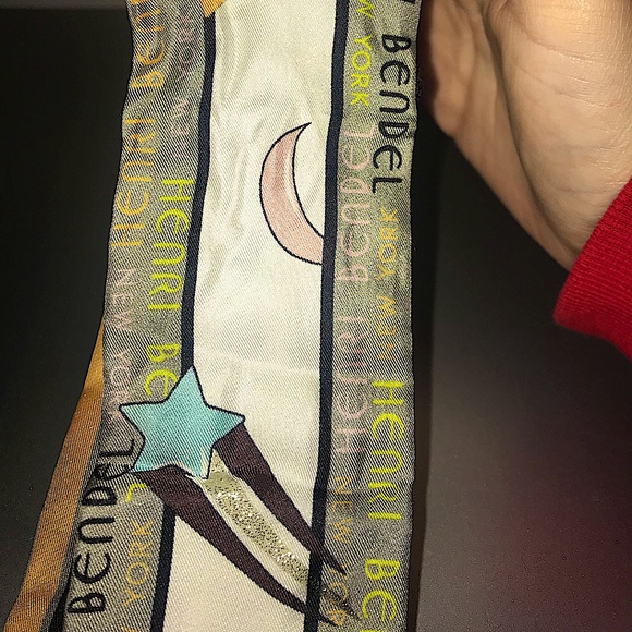 Henri Bendel Celestial Twilly Scarf 100% Silk - Picture 7 of 10